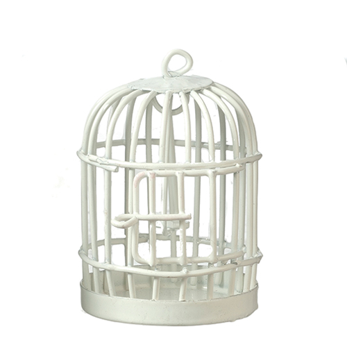 Round Birdcage, White